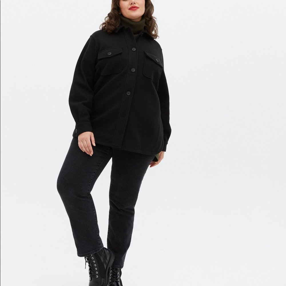 NWT New Look Curve Flannel Shacket Size US 28 ASOS